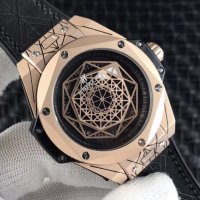 Мъжки часовник Hublot Big Bang Sang Bleu Gold с автоматичен механизъм, снимка 5 - Луксозни - 36878810