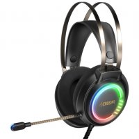 Слушалки с микрофон Геймърски Gamdias Eros M3 Черни с RGB подсветка Gaming Headset, снимка 1 - Слушалки за компютър - 33748833