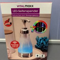 LED Дозатор за сапун VITALMAXX, снимка 2 - Други стоки за дома - 31252165