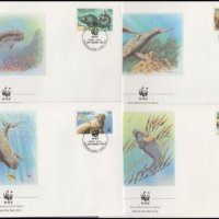 Вануату 1988 - 4 броя FDC Комплектна серия - WWF, снимка 1 - Филателия - 38630977