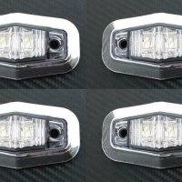 Диодни Лед LED светлини габарити за камион БЕЛИ 12-24V , снимка 1 - Аксесоари и консумативи - 35423391