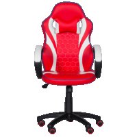 Геймърски стол с футболни мотиви Carmen 6300 - червено-бял, снимка 3 - Столове - 39166299