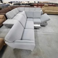 Светло сив ъглов диван от плат с ракла и чекмеджe "LIRIO-S", снимка 9 - Дивани и мека мебел - 39964260
