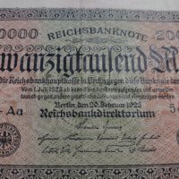 Райх банкнота - Германия - 20 000марки / 1923 година - 17992, снимка 6 - Нумизматика и бонистика - 31024601