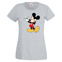 Дамска тениска Mickey Mouse SEAT .Подарък,Изненада,, снимка 3 - Тениски - 36528907