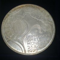 10 юбилейни немски сребърни марки 1972 , снимка 5 - Нумизматика и бонистика - 31774391