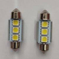LED КРУШКИ тип СУЛФИДНИ C5W(36мм) к-т/2 бр./, снимка 2 - Аксесоари и консумативи - 42700618