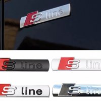 Нови алуминиеви емблеми за Ауди ”S Line” - 73 мм. / 16 мм., снимка 1 - Аксесоари и консумативи - 40005095