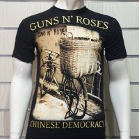 Нова мъжка тениска със ситопечат на музикалната група GUNS'N ROSES - Chinese Democracy, снимка 1 - Тениски - 28295701