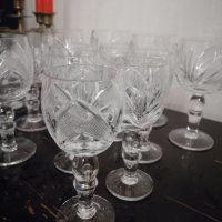 Кристални чаши 12 броя за вино и ракия, снимка 5 - Чаши - 38820847
