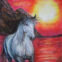 Картини с коне (молив) , снимка 5 - Картини - 27450295