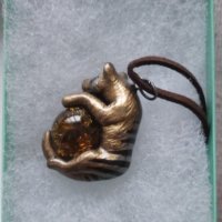 Тилацин тасманийски тигър вълк огърлица със скъпоценен камък в персонализиран цвят, снимка 4 - Колиета, медальони, синджири - 39752938