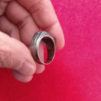 Мъжки пръстен - червен камък, снимка 3 - Пръстени - 40615475