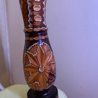 Дърворезба ваза, снимка 1 - Вази - 38342831