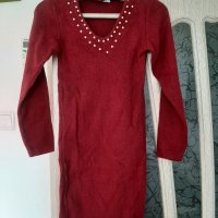 Красиви и топли рокли бордо, снимка 1 - Рокли - 31515832