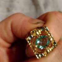 Ексклузивен дамски пръстен със сапфир 💥, снимка 3 - Пръстени - 34351141