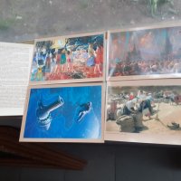 Съветски картички репродукции на картини, снимка 3 - Антикварни и старинни предмети - 40530392