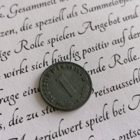 Райх монета - Германия - 1 пфениг | 1942г.; серия А, снимка 2 - Нумизматика и бонистика - 37959345