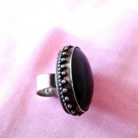 Масивен пръстен ,,Манго,, с оникс, снимка 4 - Колекции - 31805664