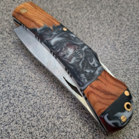 Сгъваем нож ръчно изработен , снимка 4 - Ножове - 44550122