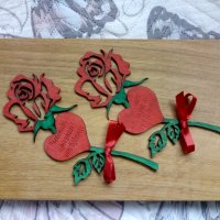 Подарък за Свети Валентин и Осми март - дървена роза с надпис по желание, снимка 5 - Подаръци за жени - 39426327