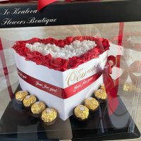 Луксозно сърце в прозрачна кутия -подарък за Свети Валентин , снимка 5 - Подаръци за жени - 44158016