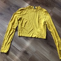 Блуза патешко жълто, снимка 2 - Блузи с дълъг ръкав и пуловери - 40459258