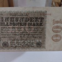 Райх банкнота - Германия - 100 Милиона марки / 1923 година - 17969, снимка 8 - Нумизматика и бонистика - 31031971