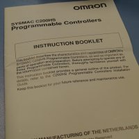контролер Omron C200HS-CPU21-EC sysmac programmable controller, снимка 7 - Резервни части за машини - 35228373