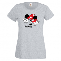 Дамска тениска Minnie Mouse 2 Подарък,Изненада,Рожден ден,, снимка 4 - Тениски - 36530718