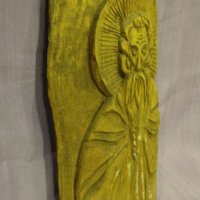 ръчна дърворезба на светец, снимка 7 - Антикварни и старинни предмети - 42263893