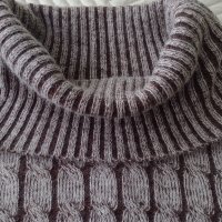 Мек пухкав и плътен пуловер с шал яка., снимка 3 - Блузи с дълъг ръкав и пуловери - 42089812