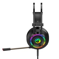 Слушалки с микрофон Геймърски Marvo HG9062 7.1 Черни RGB Backlight Gaming Headphones, снимка 3 - Слушалки за компютър - 33772202