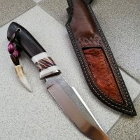 Ръчно изработен ловен нож от марка KD handmade knives ловни ножове, снимка 13 - Ловно оръжие - 30284314