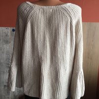 👜🧡Красив пуловер с пеплум ръкав в свободна кройка,л размер👉12 лв.💛, снимка 3 - Блузи с дълъг ръкав и пуловери - 31040865