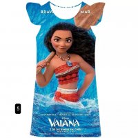 Детска 3D рокля Moana за момичета, 8цвята - 023 , снимка 5 - Детски рокли и поли - 37612333