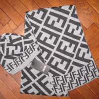 FENDI шал и шапка комплект, снимка 5 - Шалове - 35025217