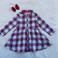 Карирана рокля H&M 2-3 години , снимка 14 - Детски рокли и поли - 39081932