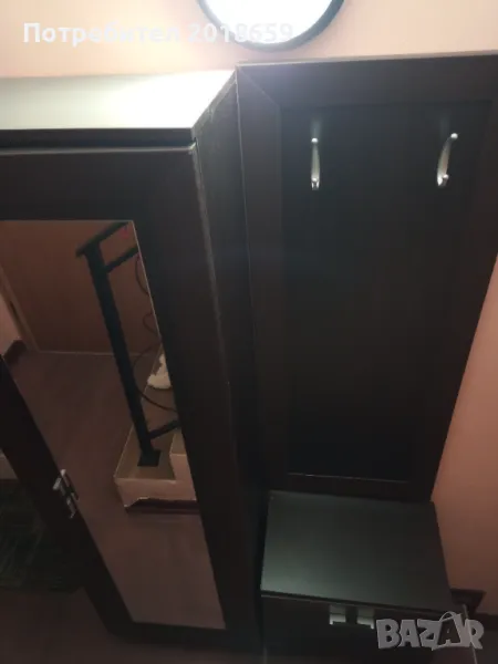 Портманто с гардероб и огледало, снимка 1