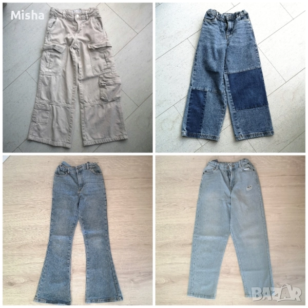 Детски дънки ZARA размер 134 и SINSAY размер 134, снимка 1