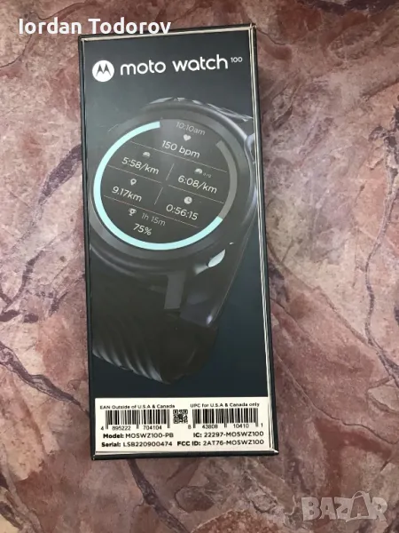 Смарт часовник Moto Watch 100, снимка 1