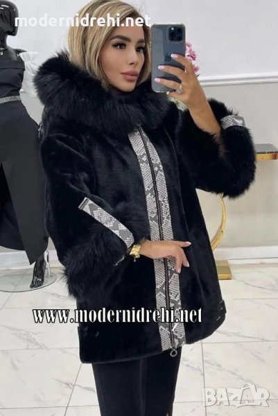 Дамско луксозно палто с лисица код 017, снимка 1