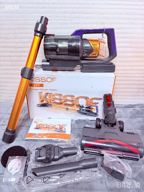 Всмукателна мощност 45000Pa/550W: Безжичната прахосмукачка Kissof S17 e, снимка 1
