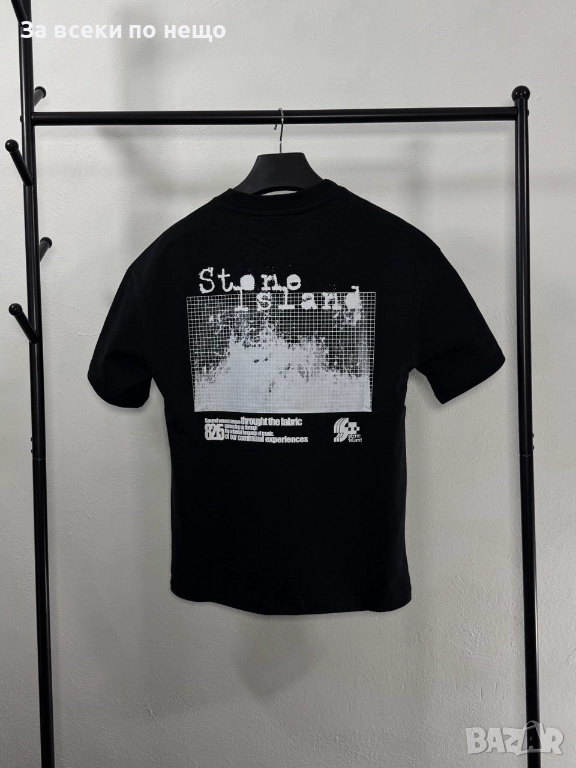 Stone Island Мъжка Черна Тениска👕Мъжка Блуза С Къс Ръкав Код V.B.45, снимка 1