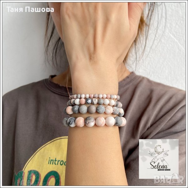 Гривни с естествен камък, снимка 1