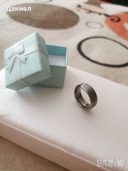 Мъжки пръстен Волфрамов карбид 8мм, снимка 1