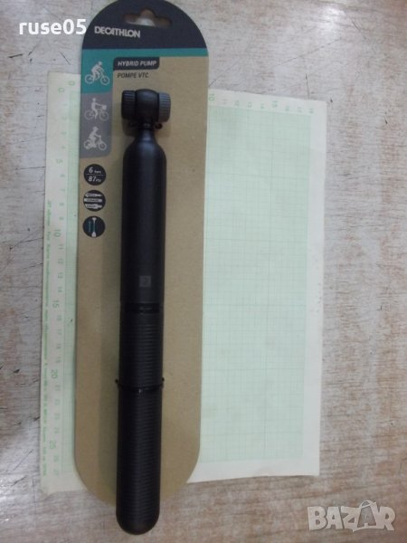 Помпа ръчна за трекинг велосипед , черна нова, снимка 1