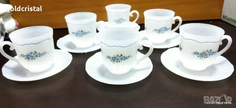 Френски аркопал чаши за чай и за кафе , снимка 1