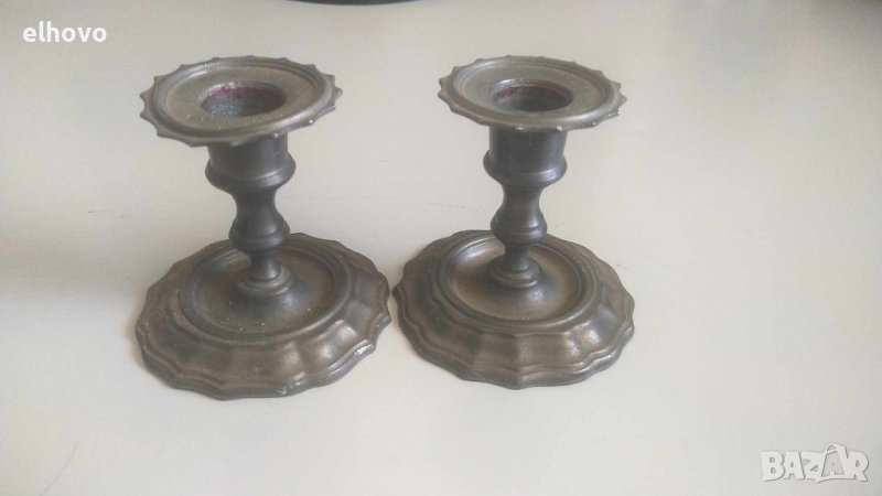 Малки калаени свещници, снимка 1