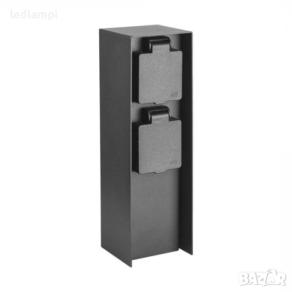 Градински Стълб С Двоен Контакт, снимка 1